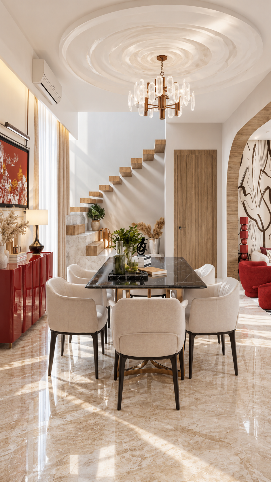 Custom dining room interior