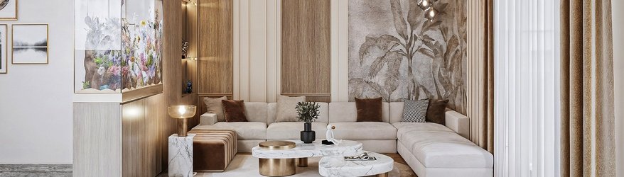 Custom living room interior